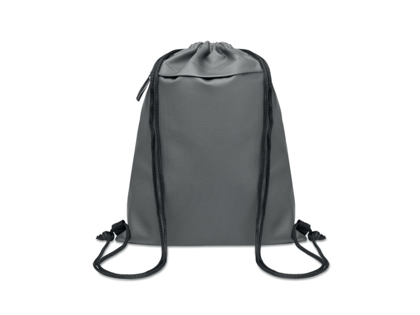 Сумка на шнурке с полиуретановым покрытием из полиэстера 600D RPET