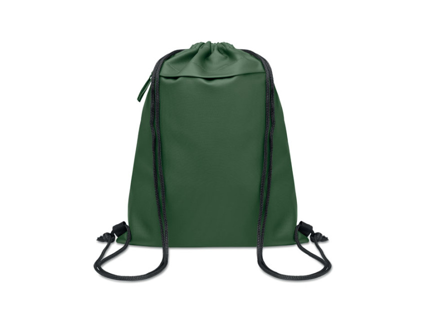 Сумка на шнурке с полиуретановым покрытием из полиэстера 600D RPET