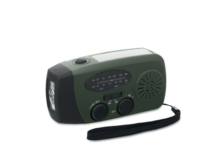 Портативное AM / FM-радио в корпусе из АБС-пластика со светодиодной подсветкой