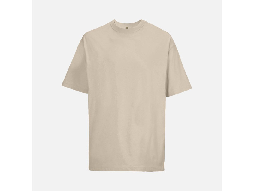 Футболка оверсайз мужская Boxy Men, бежевая (льняная)