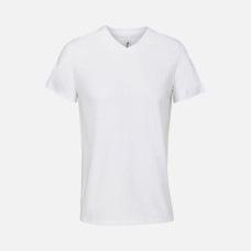 Футболка унисекс Regent с V-образным вырезом, белая
