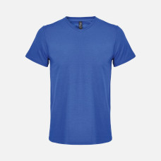 Футболка унисекс Regent с V-образным вырезом, ярко-синяя (royal)