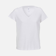 Футболка женская Regent Women с V-образным вырезом, белая