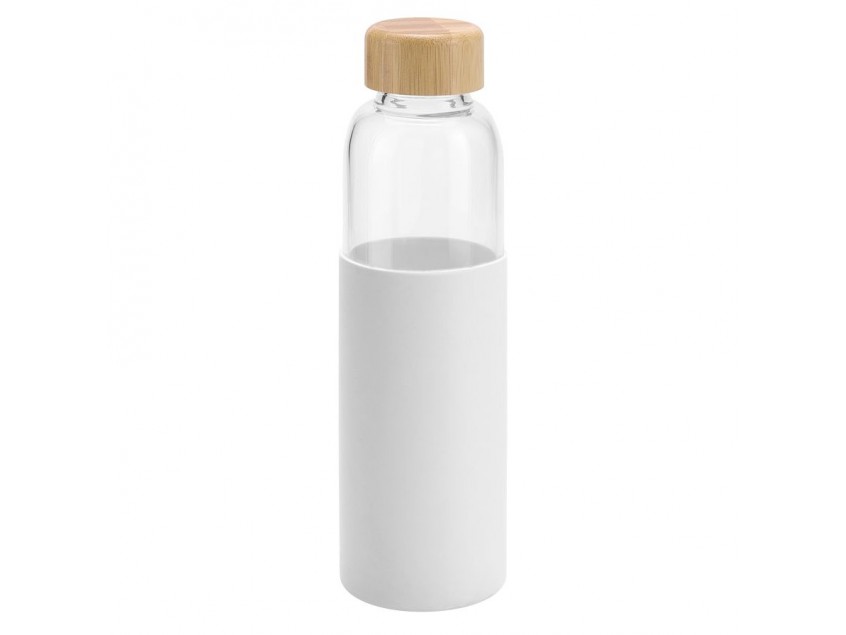 Бутылка для воды Dakar, прозрачная с белым
