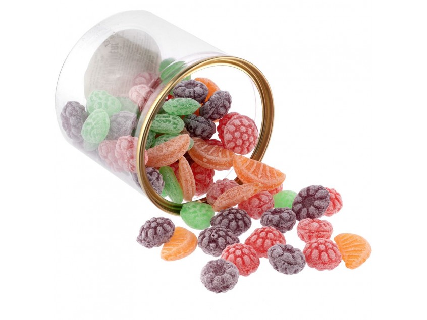 Карамель леденцовая Candy Crush, со вкусом фруктов, с прозрачной крышкой