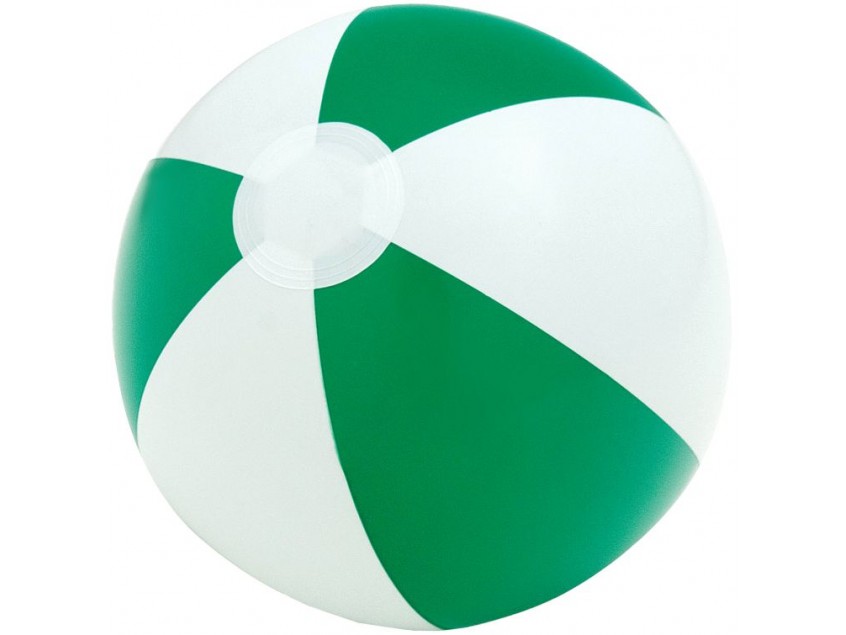 Надувной пляжный мяч Cruise, зеленый с белым