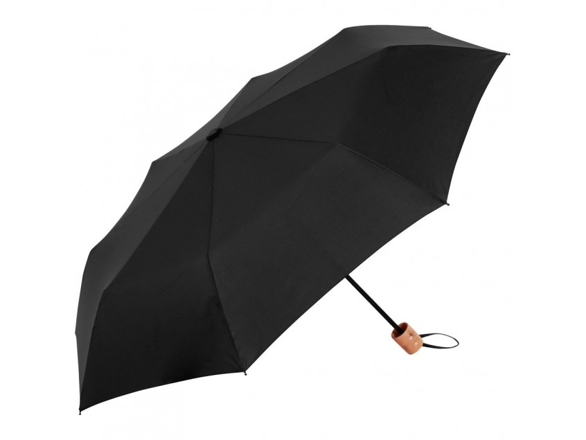 Зонт складной OkoBrella, черный