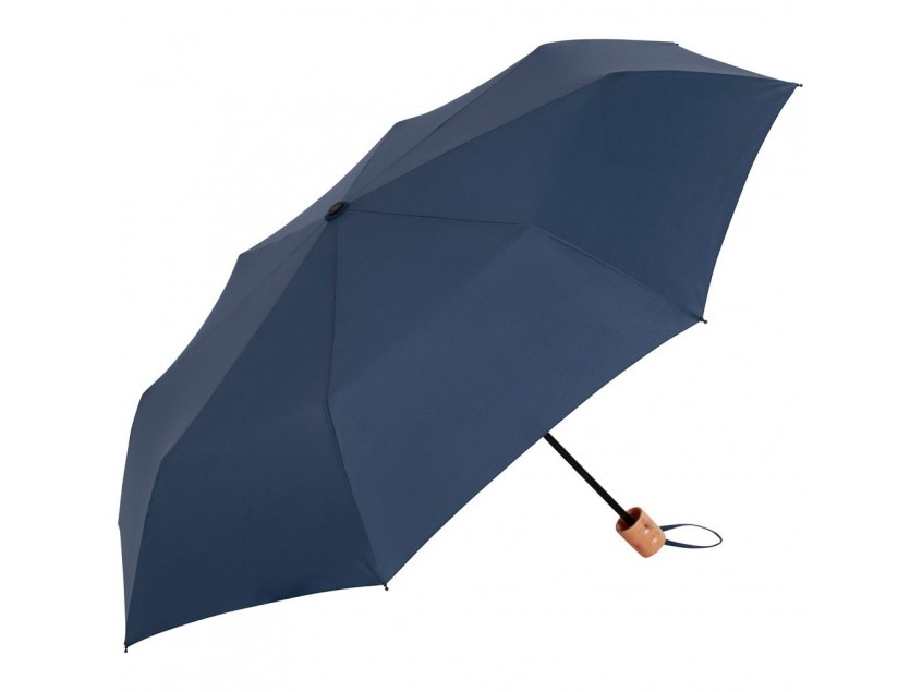 Зонт складной OkoBrella, темно-синий
