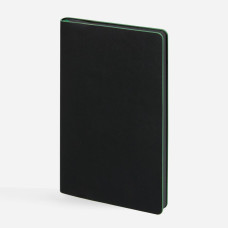 Ежедневник Trait, недатированный, черный с зеленым