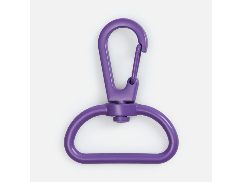 Застежка-карабин Snap Hook, L, фиолетовая