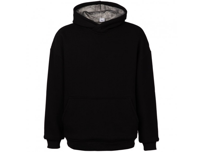 Худи Furry Oversize, черное