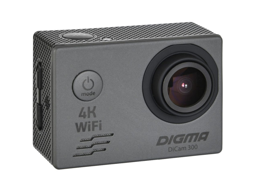 Экшн-камера Digma DiCam 300, серая