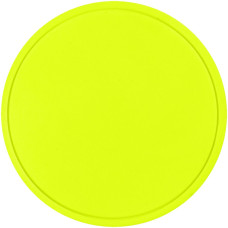 Лейбл из ПВХ Dzeta Round, M, желтый неон