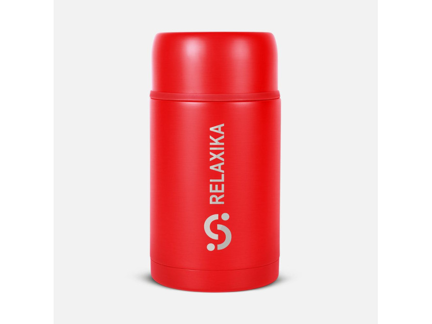 Термос для еды Relaxika 1000, красный Термос для еды Relaxika 1000, красный