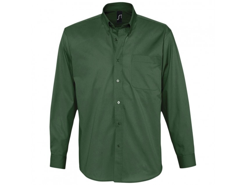 Рубашка мужская с длинным рукавом Bel Air, темно-зеленая