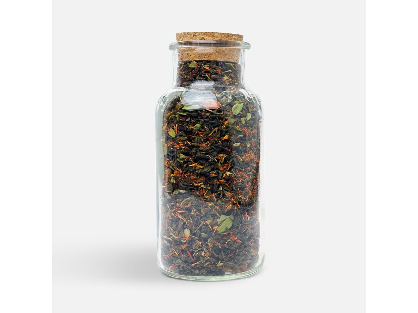 Чай «Сокочай», зеленый с соком ананаса, облепихой, толокнянкой и сафлором