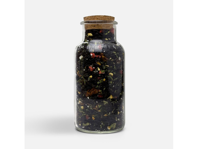 Чай «Сокочай», черный с соком ананаса, клубникой, мятой, медом и лимоном