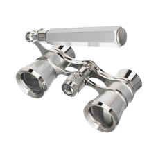 Театральный бинокль-лорнет Broadway 325E, серебристый