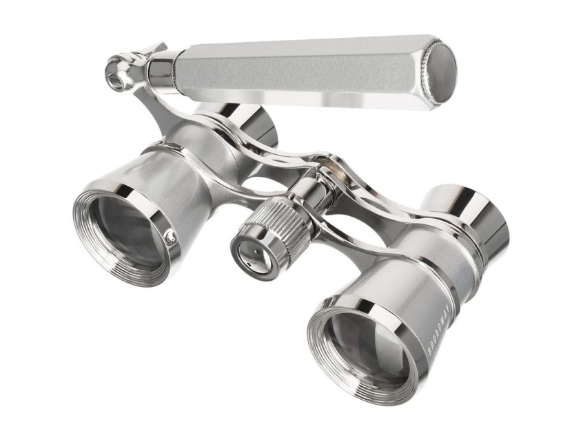 Театральный бинокль-лорнет Broadway 325E, серебристый