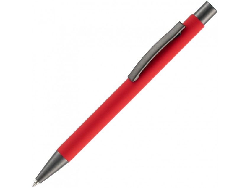 Ручка шариковая Atento Soft Touch, красная