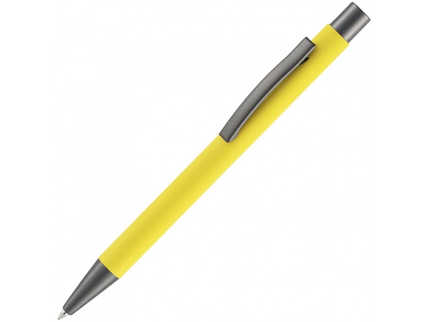 Ручка шариковая Atento Soft Touch, желтая