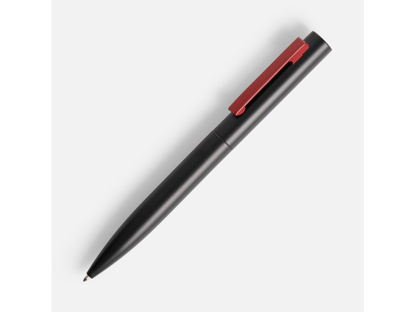 Ручка шариковая Inkolor, черная с красным