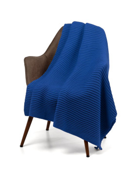 Плед Quill, синий (василек)