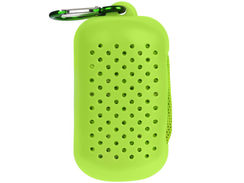 Охлаждающее полотенце Narvik в силиконовом чехле, зеленое яблоко