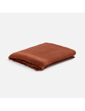 Плед вафельный Elenglect, оранжевый