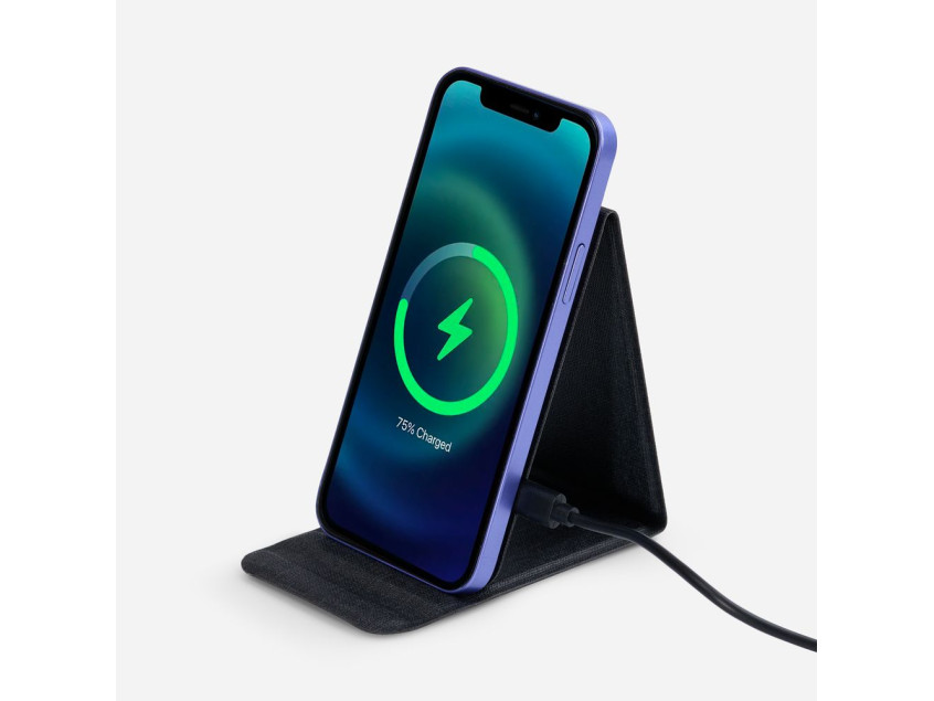 Подставка для смартфона с беспроводной зарядкой Kickstand, серая