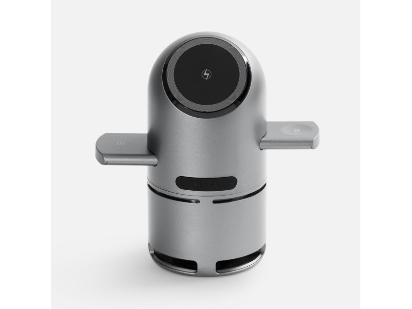 Bluetooth-колонка с беспроводной зарядкой Droid, серая