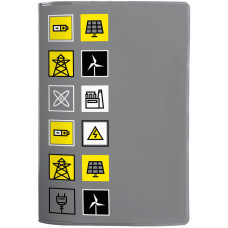 Обложка для паспорта Industry, ver.2, энергетика Обложка для паспорта Industry, ver.2, энергетика