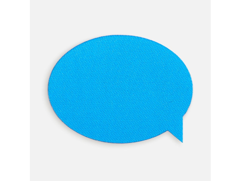 Наклейка тканевая Lunga Bubble, M, голубая