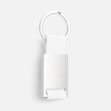 Брелок Inlet с тканевой вставкой, белый