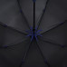 Зонт-трость Hidecolor с цветными спицами, черный с синим