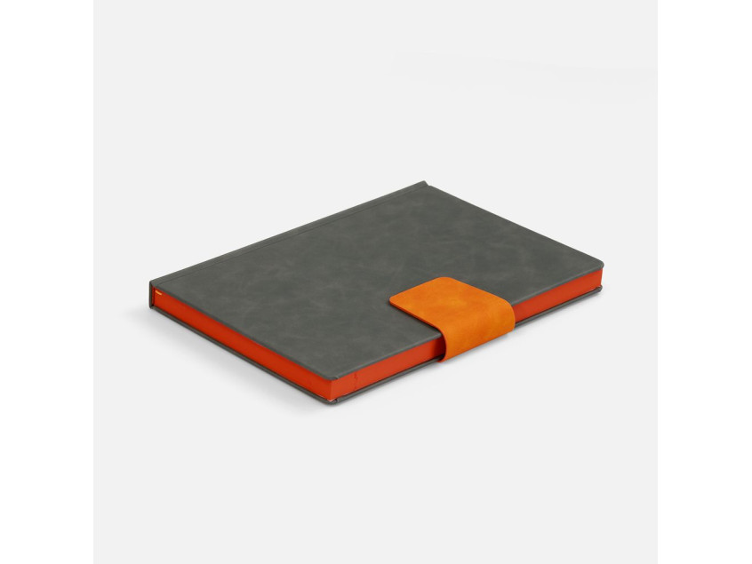 Ежедневник Grande Strap на заказ, датированный, серый Ежедневник Grande Strap на заказ, датированный, серый