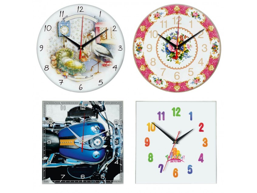 Часы стеклянные на заказ Time Wheel