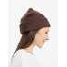 Шапка Ribelle, коричневый меланж