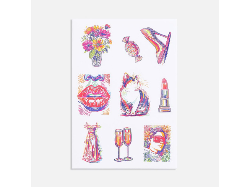 Стикерпак бумажный Thematic, 8 марта