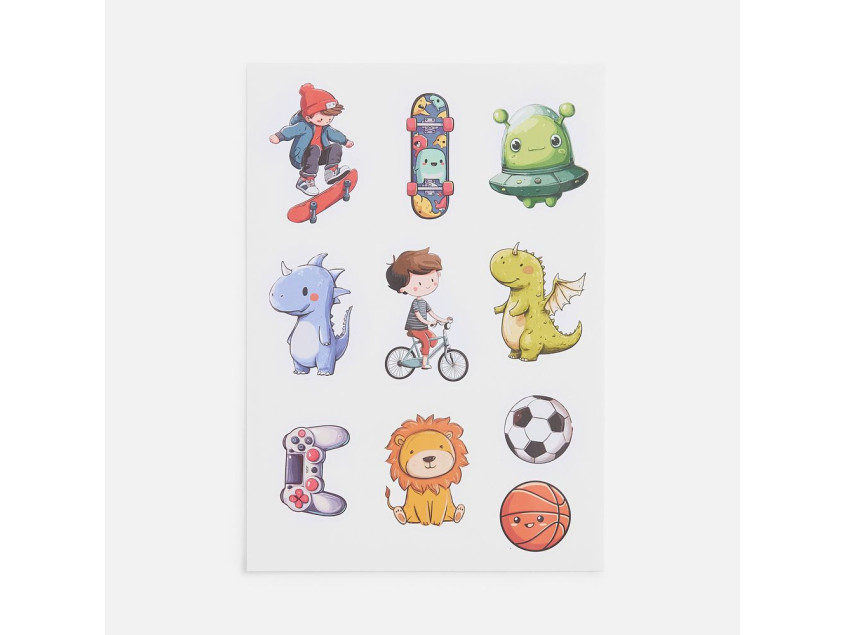 Стикерпак бумажный Thematic, для мальчиков
