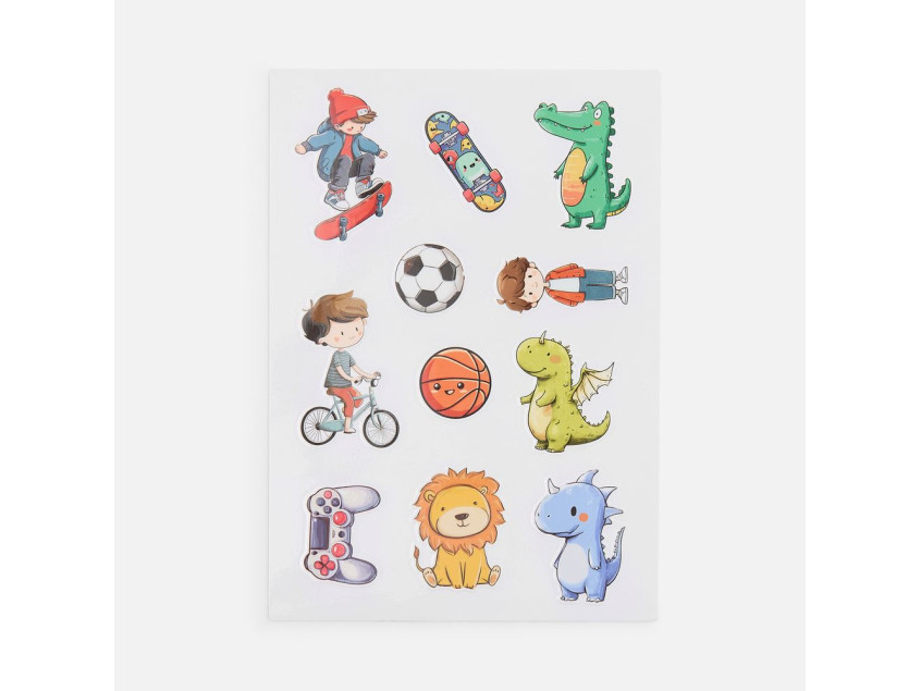 Стикерпак UV-DTF Thematic, для мальчиков