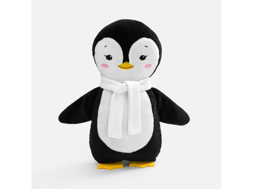 Мягкая игрушка Beastie Toys, пингвиненок с белым шарфом