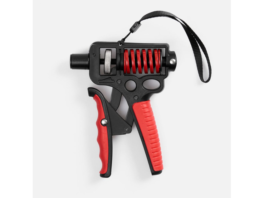 Эспандер кистевой пружинный Motive Power, черный с красным