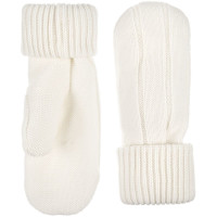 Варежки Knit Beat, белые (молочные) Варежки Knit Beat, белые (молочные)