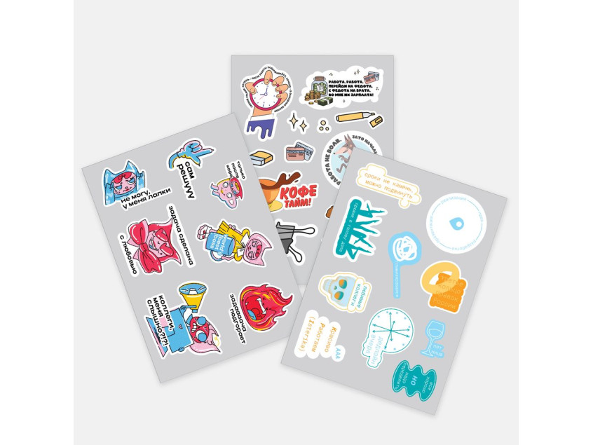 Наклейки бумажные Sticker Pack на заказ, M Наклейки бумажные Sticker Pack на заказ, M