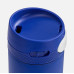 Термостакан X1 с цветной кнопкой, синий с белым