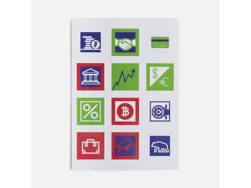 Стикерпак бумажный Industry, финансы