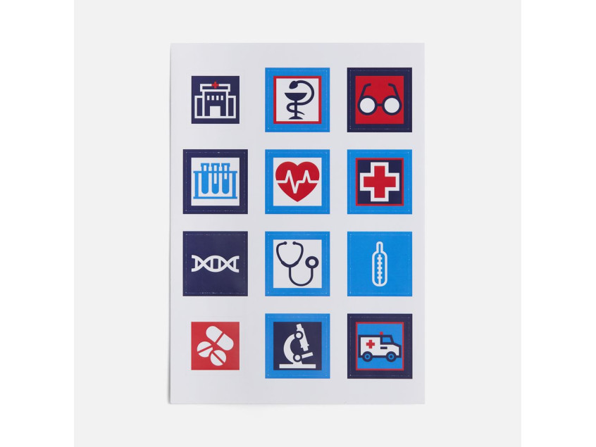 Стикерпак бумажный Industry, медицина