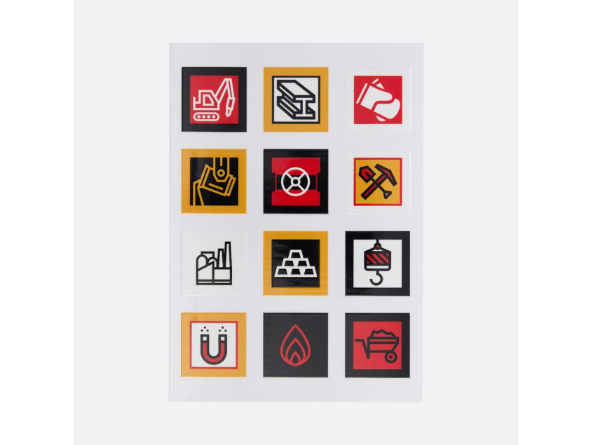 Стикерпак UV-DTF Industry, металлургия