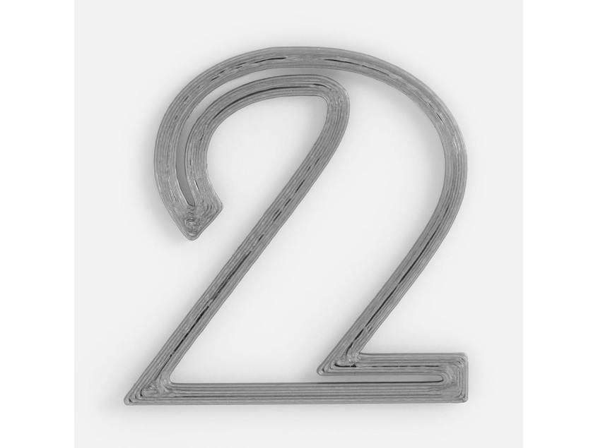 Подвеска Symbol, 3D-печать на заказ, цифра 2
